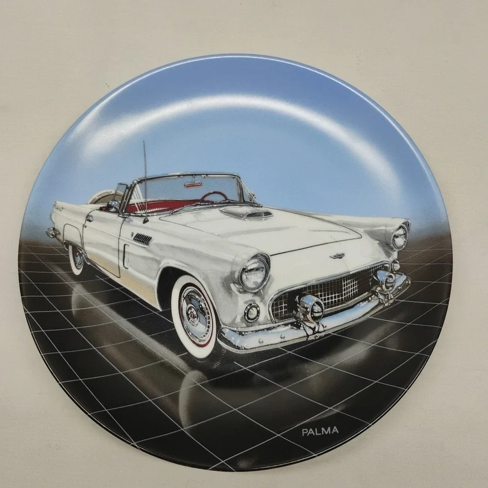 Delphi Palma Dream Machines 1 2 Limited Edition T Bird Corvette Collector Plates